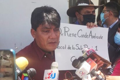 Héctor Arce critica al vocal en Sucre