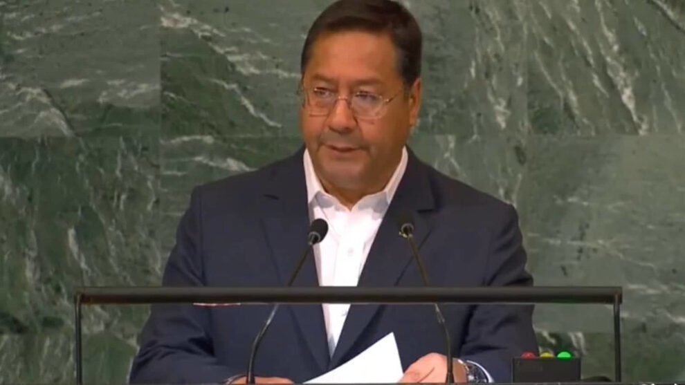 Nuevo orden mundial según el presidente Luis Arce en la ONU