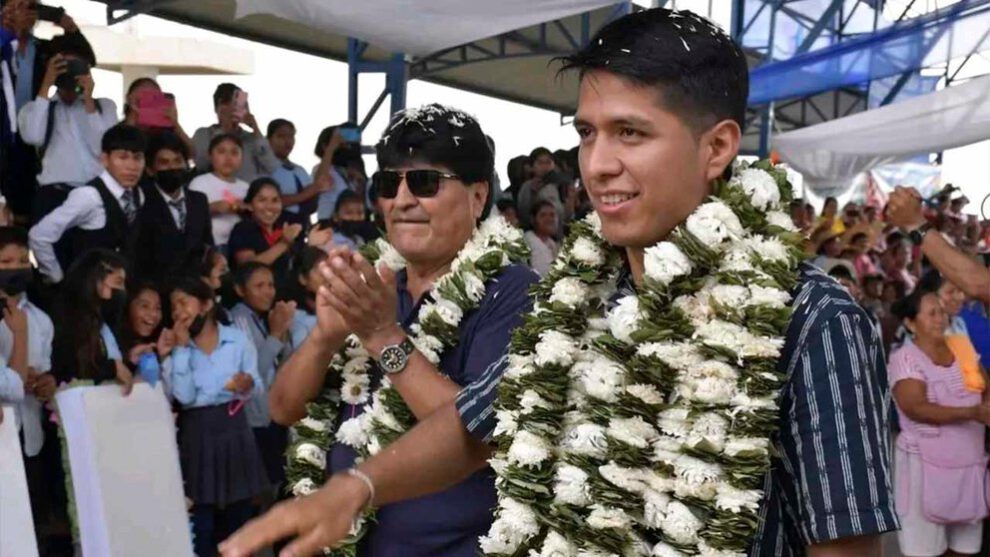 Evo Morales critica autoridades por no acompañar a Andrónico Rodríguez en la entrega de obras