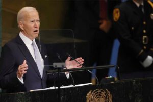 Biden denuncia agresión rusa en su intervención en la ONU