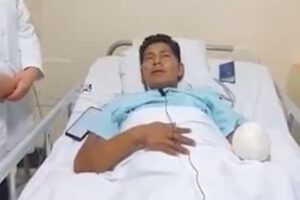Plácido Cota recibe su alta médica tras explosión de dinamita