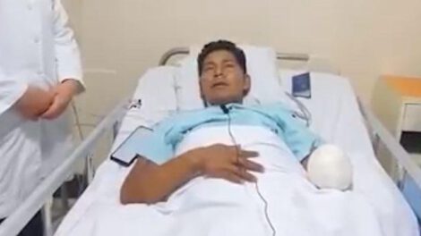 Plácido Cota recibe su alta médica tras explosión de dinamita