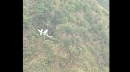 Aeronave se estrella en Santa Cruz
