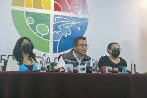 Conferencia de prensa de Pedro Callisaya sobre Derechos Humanos