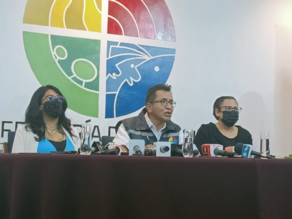 Conferencia de prensa de Pedro Callisaya sobre Derechos Humanos