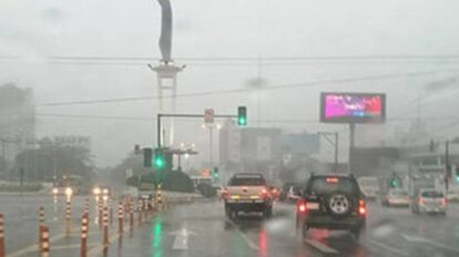 Lluvias y tormentas eléctricas en Santa Cruz