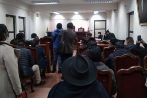 Audiencia de medidas cautelares del Gobernador de Potosí