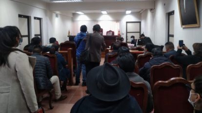 Audiencia de medidas cautelares del Gobernador de Potosí