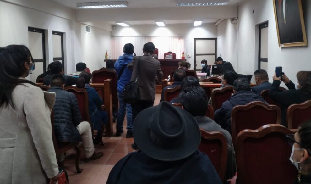 Audiencia de medidas cautelares del Gobernador de Potosí