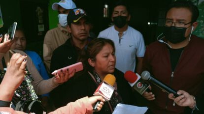 Dirigentes cocaleros Rosalba Vargas y Carlos Choque