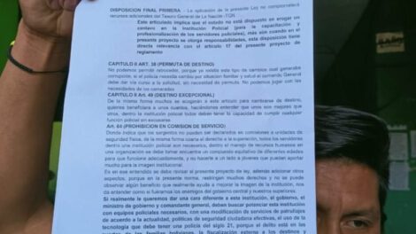 Proyecto de Ley de Carrera Policial