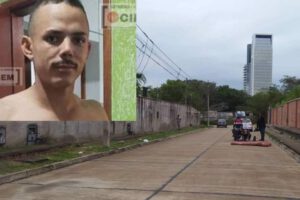 Flavio Bernum Junior de Almeida y el lugar donde fue acribillado