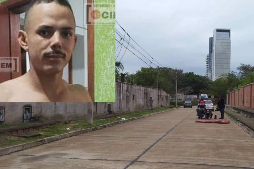 Flavio Bernum Junior de Almeida y el lugar donde fue acribillado