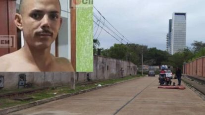 Flavio Bernum Junior de Almeida y el lugar donde fue acribillado