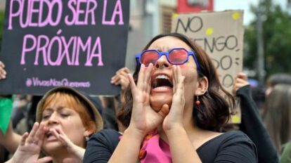 Protestas contra femicidios en Ecuador