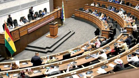 Sesión en la ALP convocada por David Choquehuanca para designar vocales del TSE