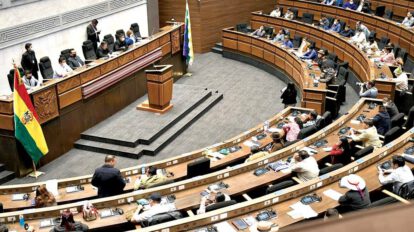 Sesión en la ALP convocada por David Choquehuanca para designar vocales del TSE