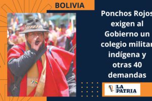 Ponchos Rojos exigen un colegio militar indígena