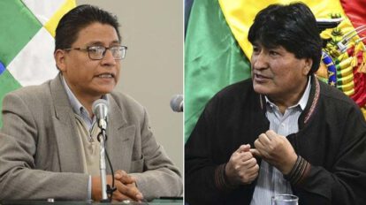 Iván Lima y Evo Morales en el contexto de la crisis judicial