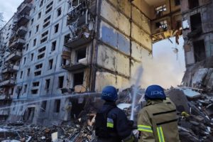 Bombardeo ruso en Zaporiyia