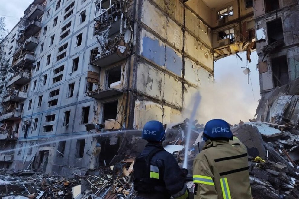 Bombardeo ruso en Zaporiyia