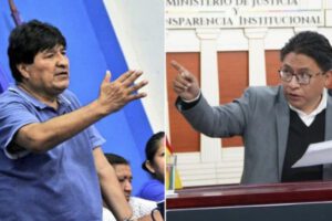 Ministro Lima se enfrenta a Evo Morales llamándolo mentiroso y discriminador