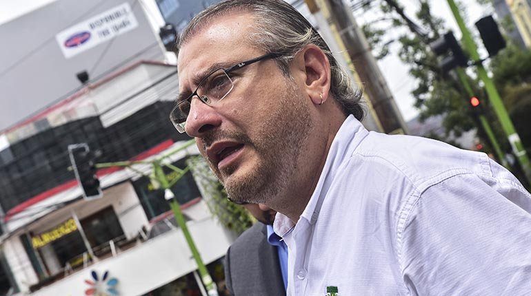Rómulo Calvo en una jornada pasada