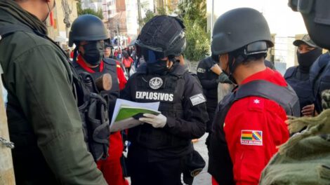 Informe sobre objeto explosivo inactivo frente al FNDR