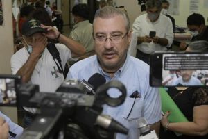 Rómulo Calvo a su salida de tribunales