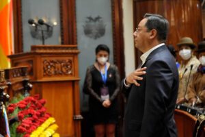 Informe de gestión de Luis Arce Catacora presentado el 8 de noviembre