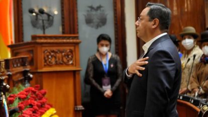 Informe de gestión de Luis Arce Catacora presentado el 8 de noviembre