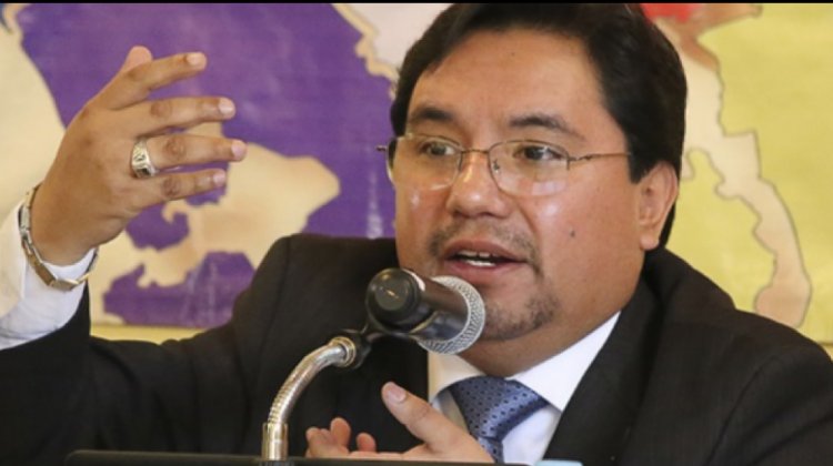 Luis Arce gabinete con Marcelo Silva