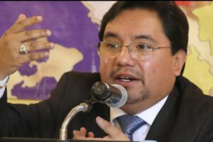 Luis Arce gabinete con Marcelo Silva