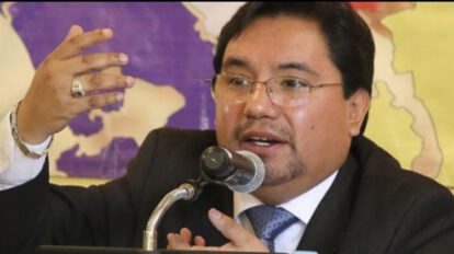 Luis Arce gabinete con Marcelo Silva