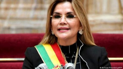 La expresidente del Estado, Jeanine Áñez