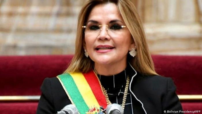La expresidente del Estado, Jeanine Áñez