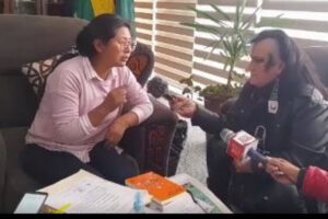 Eva Copa en una entrevista sobre la detención de Soledad Chapetón