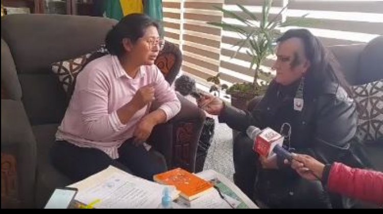 Eva Copa en una entrevista sobre la detención de Soledad Chapetón