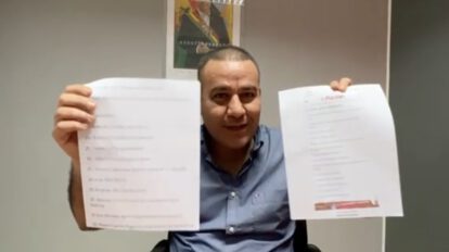 Diputado Céspedes se pronuncia sobre lista de traidores en Santa Cruz