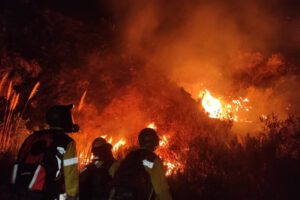Imagen del incendio en Chocaya Cochabamba