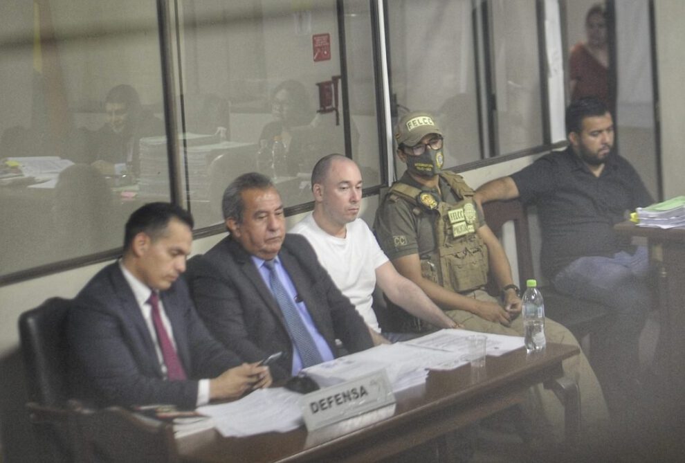 Guillermo Parada en su audiencia de medidas cautelares