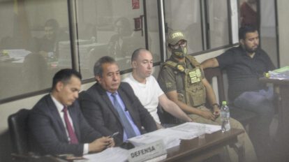 Guillermo Parada en su audiencia de medidas cautelares