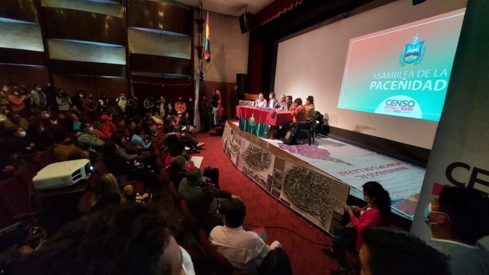 Censo de Población y Vivienda en La Paz