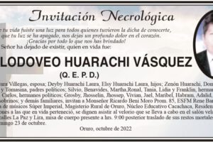 Lic. Clodoveo Huarachi Vásquez Q. E. P. D.