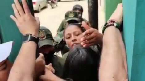 Gasificación de diputados al intentar verificar el estado de los cívicos arrestados