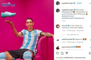 Di María publica foto con botines para el Mundial