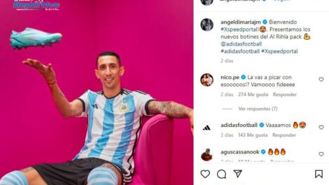 Di María publica foto con botines para el Mundial