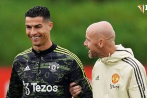 Cristiano Ronaldo y Erik Ten Hag al parecer limaron asperezas