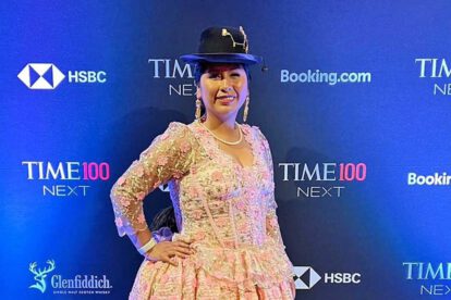 Eva Copa, alcaldesa de El Alto, recibe distinción de revista TIME en Nueva York
