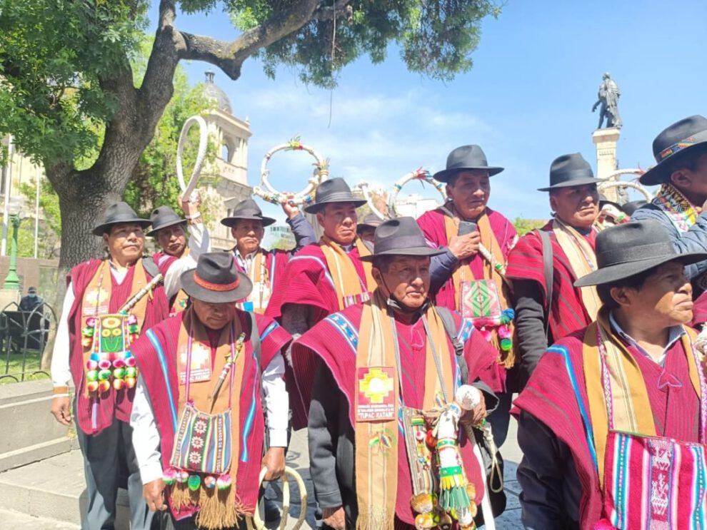 Organizaciones sociales marchas en La Paz